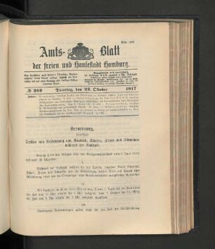 No. 269, 23. Oktober 1917