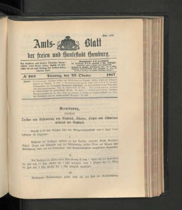 No. 269, 23. Oktober 1917