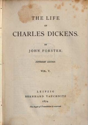 The life of Charles Dickens, 5