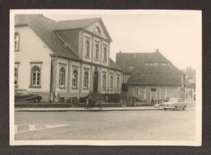 Ehemal. Palais Petri, Lange Straße Ecke Meiersfelderstraße. Detmold. Lange Straße. Papierabzug