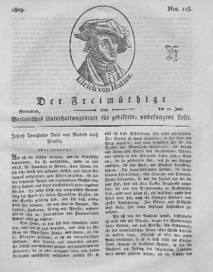 Nro. 115., Sonnabend, den 10. Juni 1809
