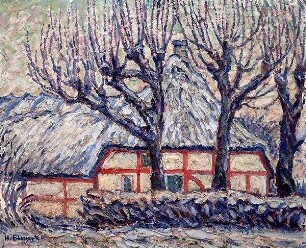 Steenholter Bauernhaus im Schnee