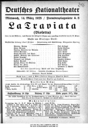 La Traviata (Violetta)