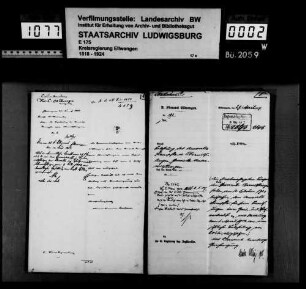 Ortsvorsteher zu Unterwilflingen