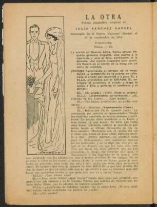 La otra : poema dramático, original