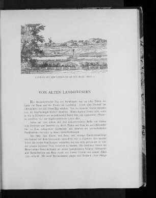 Von alten Landhäusern