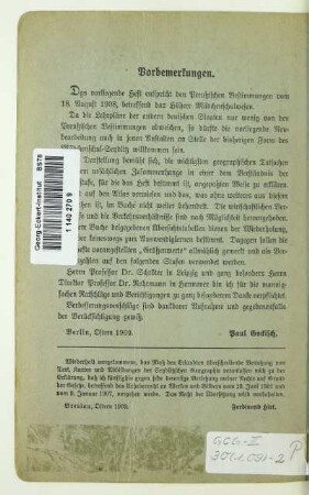 Vorbemerkungen