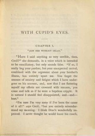With Cupid's eyes : a novel, 2