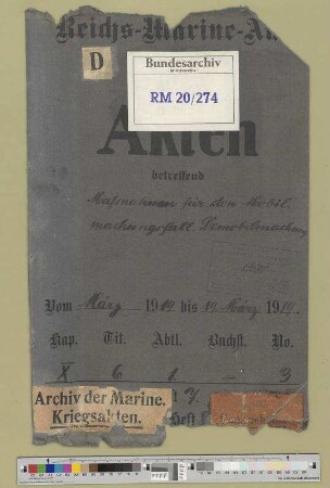Maßnahmen für den Demobilmachungsfall, Demobilmachung: Bd. 7