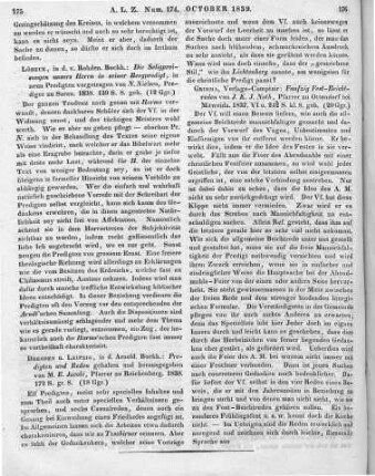 Nielsen, N. J. E.: Die Seligpreisungen unsers Herrn in seiner Bergpredigt. In 9 Predigten vorgetragen. Lübeck: Rohden 1838