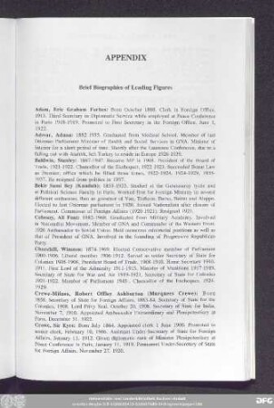 Appendix Brief Biographies of Leading Figures