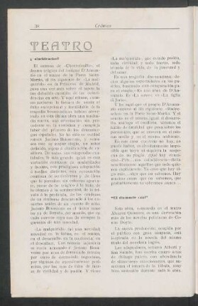 Teatro : ¿Coincidencias? [y] "El diamante azul"