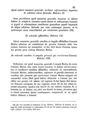 Rubrica CI. - Rubrica CXX.