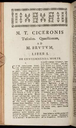 Liber I. De Contemnenda Morte.