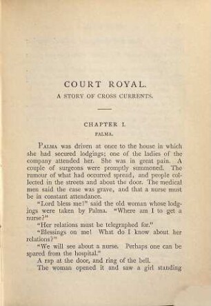 Court Royal by the author of "Mehalah" : In 2 volumes. Collection of British Authors. Tauchnitz Edition Vol. 2416 - 17. 2