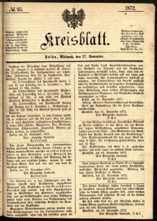 Ausgabe vom Mittwoch, den 27. November 1872.