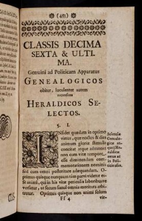 453-529, Classis Decima Sexta & Ultima