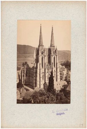 Elisabethkirche, Marburg: Ansicht, Blick von Westen