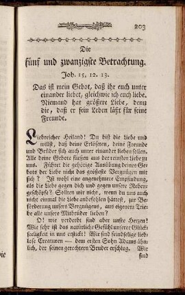 Die fünf und zwanzigste Betrachtung