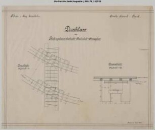 Hangelar, Bahnhof (alt): Durchlass des Flutgrabens oberhalb Bahnhof Hangelar