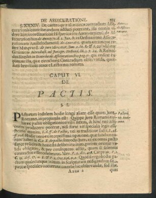 Caput VI. De Pactis.