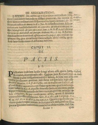 Caput VI. De Pactis.