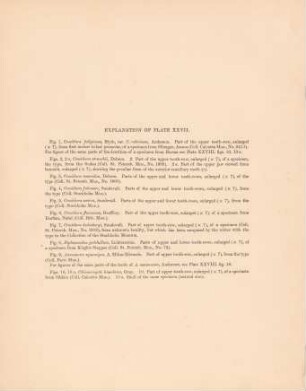 Explanation of plate XXVII.