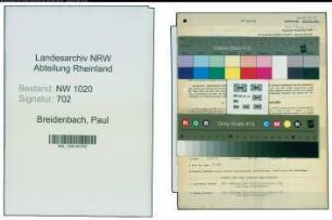 Entnazifizierung Paul Breidenbach , geb. 19.01.1910 (Metzger)