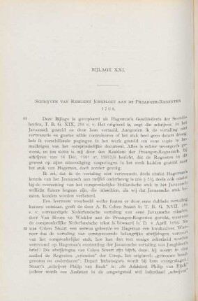 Bijlage XXI. Schrijven van Resident Jongbloet ..., 1708