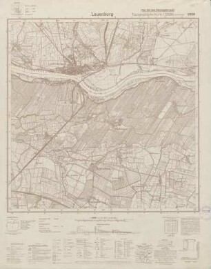 2629 Lauenburg, Topographische Karte 1:25000 (4cm - Karte)