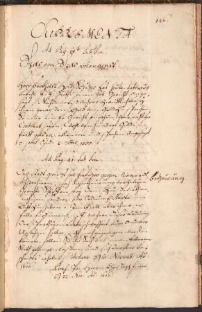 Supplementa ad Reformationem Noricam - Verordnungen und Erlasse des Nürnberger Maistrates - Provinzialbibliothek Amberg 2 Ms. 31