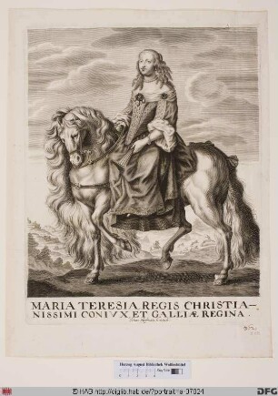 Bildnis Marie Thérèse, Königin von Frankreich und Navarra, geb. Infantin von Spanien