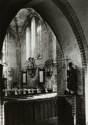 Güstrow. Dom St. Maria, St. Johannes Evangelista und St. Cäcilia (1251/1335, 1380/1390 Erweiterung, 1865/1869 Restaurierung). Kircheninneres