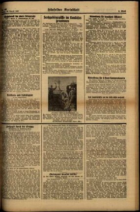 Zweite Ausgabe vom Freitag, den 28. August 1942.