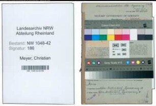 Entnazifizierung Christian Meyer , geb. 11.01.1897 ()