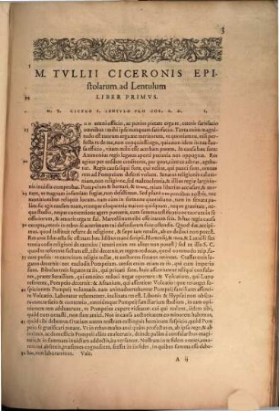 Tomvs ... Opervm M. Tvllii Ciceronis ..., 3. ... omneis eius epistolas complectens ...