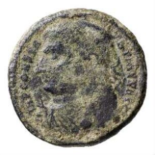 Münze, Follis, 317 - 320 n. Chr.