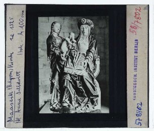 unbekannt, Anna Selbdritt : Holzskulptur in der Kirche Sint-Annakerk