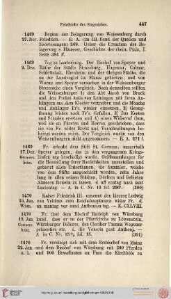 Regesten 1470 - 1474