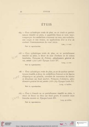 Etuis (Nr. 164 - 173)
