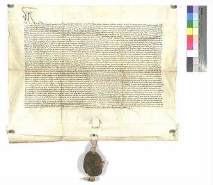 Blaubeurener Vidimus mehrerer päpstlicher Bullen und Privilegien für das Kloster Wiblingen
