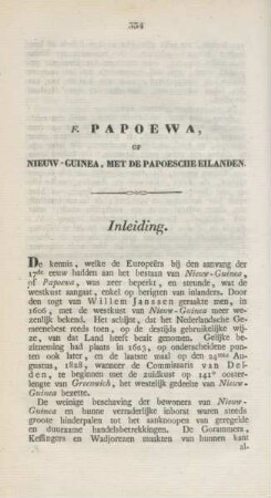 F. Papoewa, of Nieuw-Guinea, ...