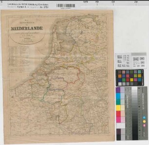 Weltatlas Niederlande 1829/30 10 geogr. Meilen = 7,6 cm 44,5 x 37 J. C. Hinrichsche Buchhandlung, Leipzig Benkhausen