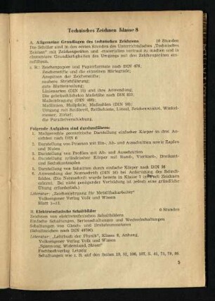 Technisches Zeichnen Klasse 8