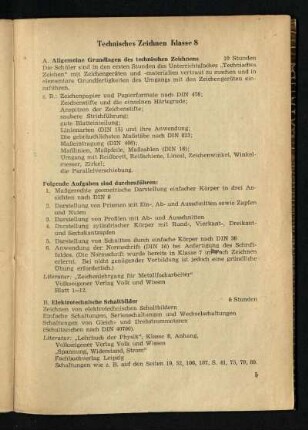 Technisches Zeichnen Klasse 8