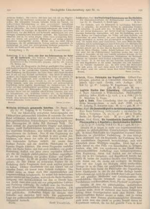 231 [Rezension] Wilhelm Dilthey‘s gesammelte Schriften. IV. Bd