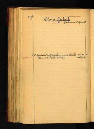 Clara Gerlach.