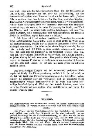296-304, II. Sprechsaal