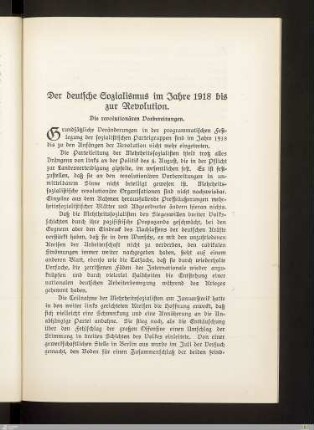 Die revolutionären Vorbereitungen