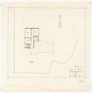 Wohnhaus F. Haas, Karlsruhe Vorentwurf 1: Grundriss Obergeschoss 1:100
